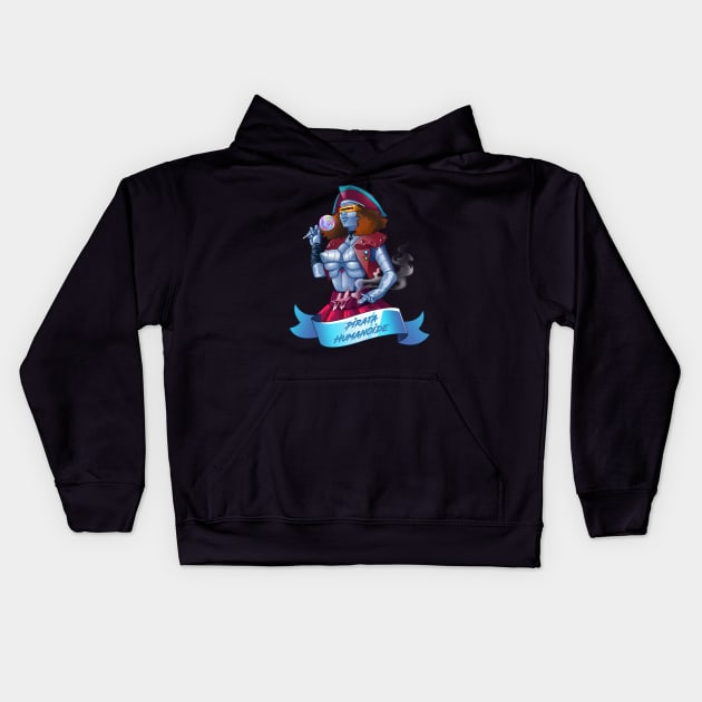 Pirata - Humanoide Kids Hoodie by myprofanity